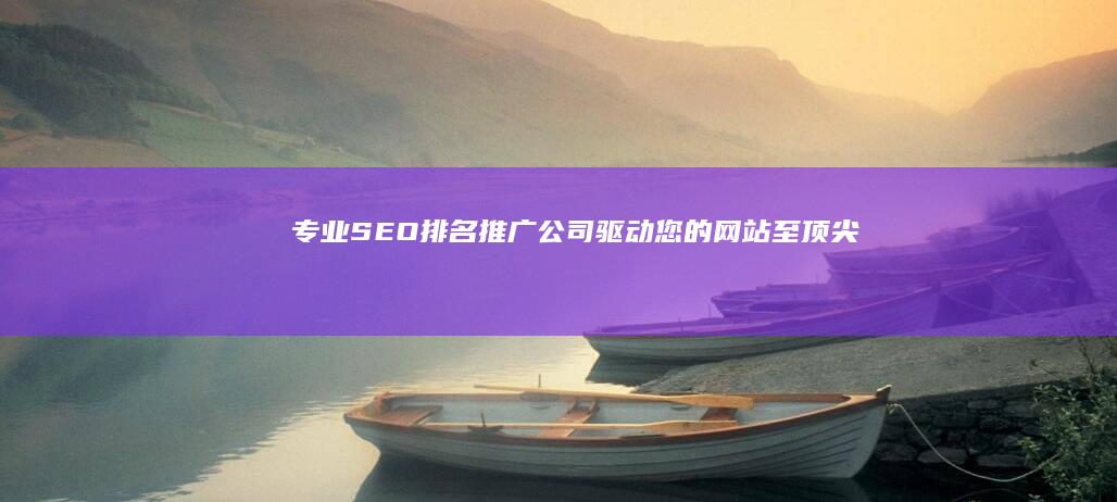 专业SEO排名推广公司：驱动您的网站至顶尖搜索引擎位置